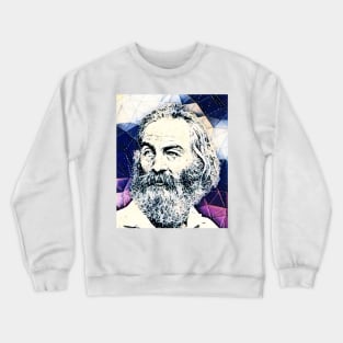 Walt Whitman Portrait | Walt Whitman Artwork 14 Crewneck Sweatshirt